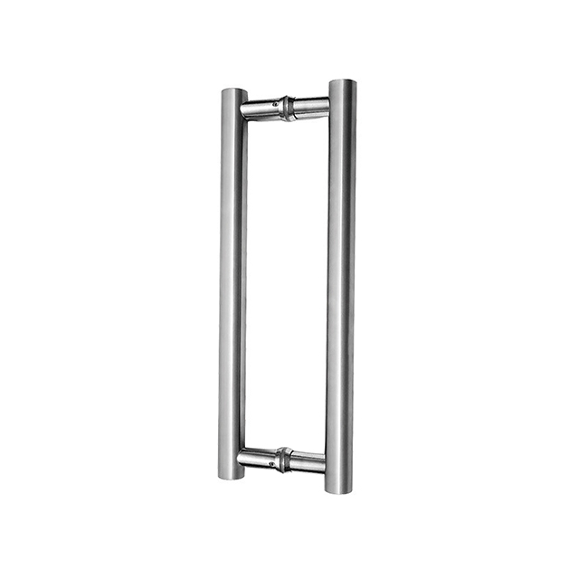 Manija de puerta de vidrio de acero inoxidable 304 Acabado satinado (01-131)